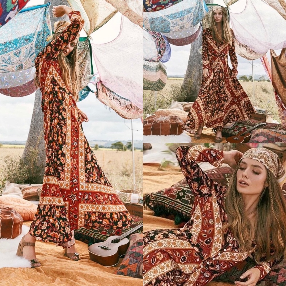 LIKE NEW Spell & the Gypsy Collective Lolita Gown Rust